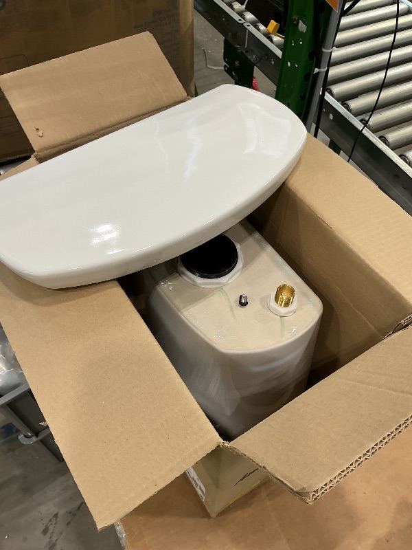 Photo 1 of **PARTIAL SET**
American Standard 215TA104.020 Cadet PRO Two-Piece Toilet, Seat not Included, Extra Tall Height, Left-Hand Trip Lever, 12-Inch Rough, Elongated Front, White, 1.28 GPF