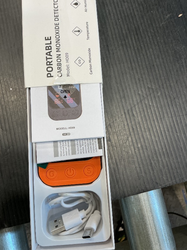 Photo 1 of ???????? Portable Carbon Monoxide Detectors, 3 in 1 CO Monitor with Kickstand & Lanyard Gas Alarm [CO Temperature Humidity Sensor] 1000mah Battery for Indoor Outdoor Camping Travel RV Hotel