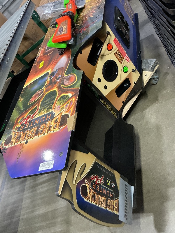 Photo 1 of *Does not turn on*
Arcade1Up Big Buck Hunter Pro Deluxe Arcade Machine for Home, 5-Foot-Tall Stand-up Cabinet, 4 Classic Games, and 17-inch Screen