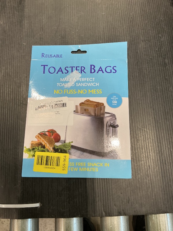 Photo 1 of 10 Toaster Bags Reusable grilled cheese bags Non Stick Toaster Bag for Sandwiches, Chicken, Nuggets, Panini and Garlic Toasts