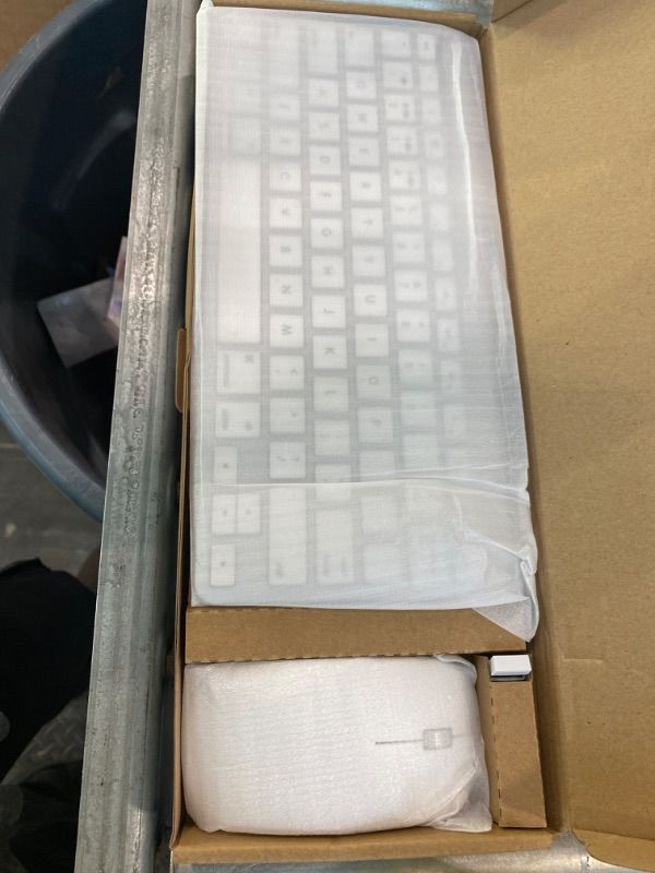 Photo 1 of ***READ CLERK NOTES*** Wireless Keyboard and Mouse for Mac Bluetooth USB C Compatible with Apple MacBook Air Pro iMac Ipad and Windows Laptops Android Tablets