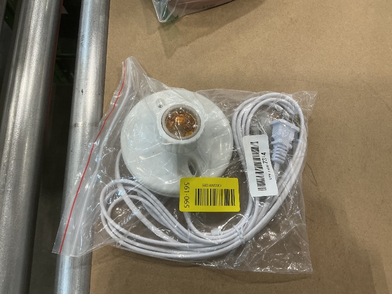 Photo 1 of 10FT Light Bulb Base with Cord E26/E27 Light Socket with On/Off Switch, 110V-250V Lamp Base for Light Socket with Cord, Light Bulb Socket with Plug-in Lamp Holder Base for ?Desktop,Include Screw ? ?