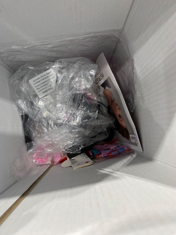 Photo 1 of *MINOR DAMAGE - USED*
Opini Mannequin Head with 80% Human Hair - Straight, 26"-28" Doll Head for Cosmetology & Hairdresser (#27 Light Brown)