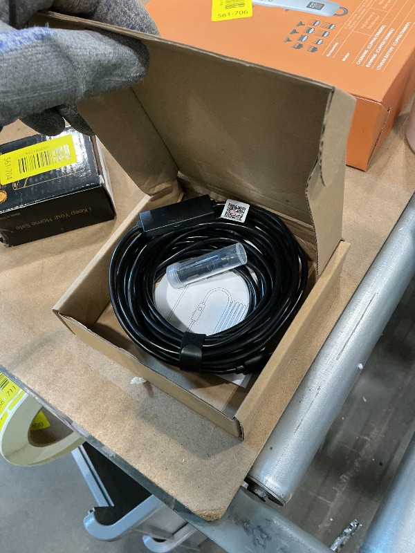 Photo 1 of [Dual-Lens] Endoscope Camera with Light, 1920P HD Borescope with 8+1 Adjustable LED Lights, IP67 Waterproof 16.5FT Semi-Rigid Snake Cord Inspection Camera for iPhone, iPad and Android Phone (Type C)