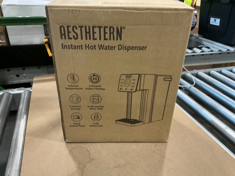 View 2 of Aesthetern Instant Hot Water Dispenser Countertop for Rapid Heating, Electric Kettle with 6 Temperature Settings & 4 Volume Options, Water Boiler with 3L Removable BPA-Free Water Tank