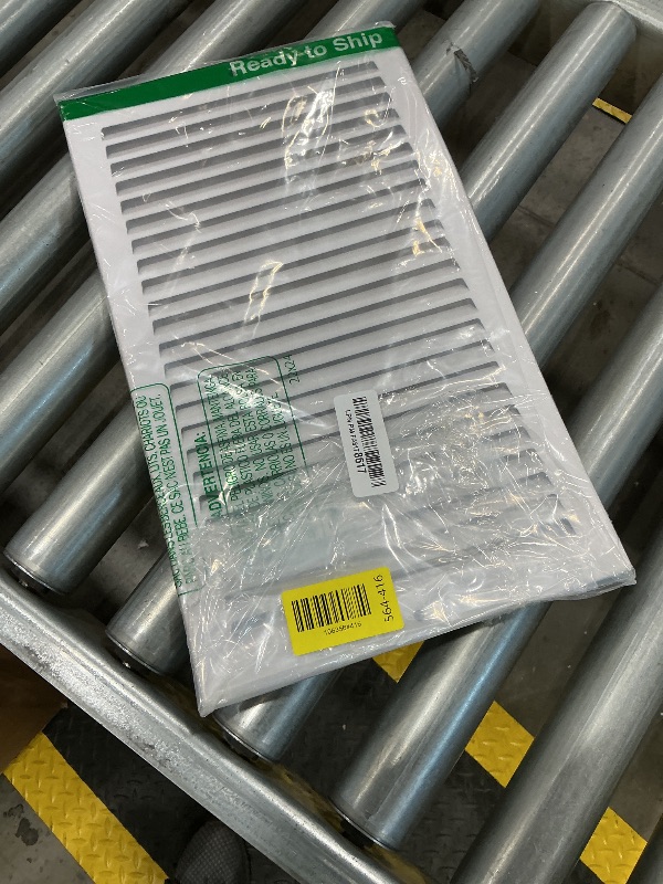 Photo 1 of ***SEE CLERK COMMENTS*** Sierra Grates 8 x 14 Inch Return Air Vent Cover, Solid Steel HVAC Grille for Wall or Ceiling, White Duct Opening, Durable Return Air Vent Cover, Airflow Ventilation Grille for Home or Office