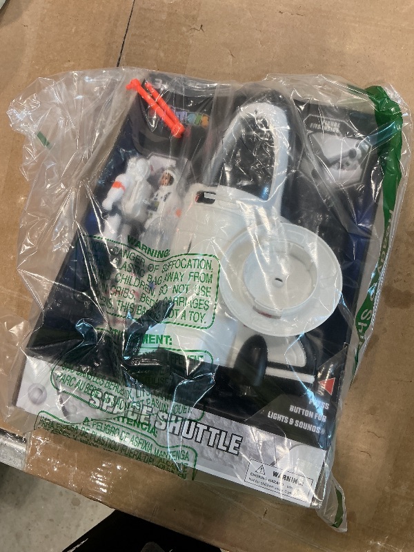 Photo 1 of **MINOR DAMAGE - USED**
Dazmers Space Shuttle Toy with Astronaut Figure - Light Up Rocketship with Blast Off Sound Effects - Interactive Space Toys for Kids 5-8 - Astronaut Toys for Role Play - Batteries Not Included