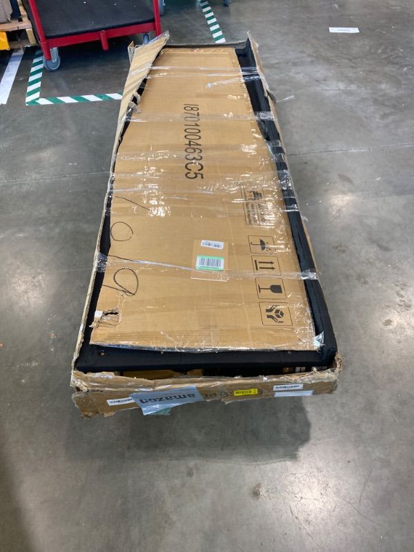 Photo 1 of *PARTIAL SET & Missing Pieces - See clerk notes*
Feonase King Size Bed Frame with Wingback Tufted Headboard, Upholstered Platform Bed Frame with Heavy Duty Wooden Slats Support, Noise-Free, No Box Spring Needed, Easy Assembly, Black