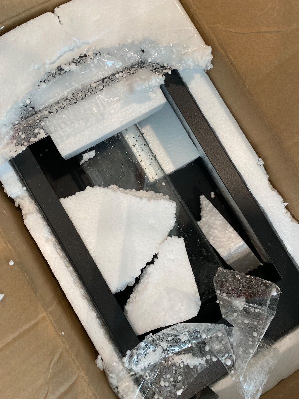 Photo 1 of **MINOR DAMAGE - USED**
Myhaptim Dusk to Dawn Sensor Porch Lights, Crystal Bubble Exterior Lighting Fixtures, Modern Outdoor Wall Light, Outdoor Lighting Fixture for Porch, 2Pack