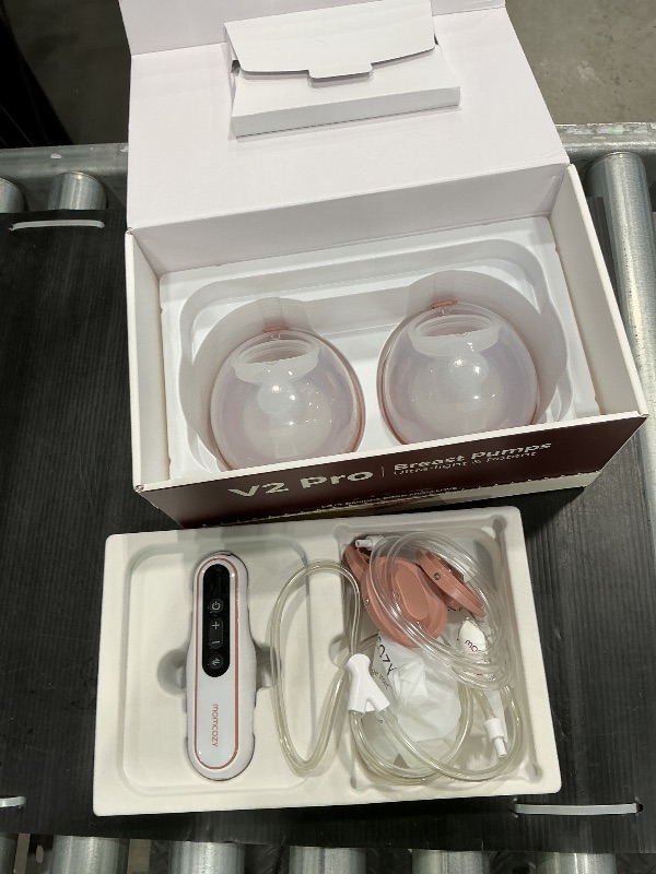 Photo 1 of ***SEE CLERK NOTES*** Momcozy Breast Pump V2 Pro Ultra-Lightweight, Hands-Free & Portable Wearable Pump with Upgraded Integrated DoubleFit Flange, Quiet & Leak-Proof Electric Pump, 3 Modes|9 Levels, 17/19/21/24mm