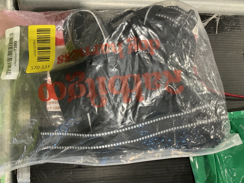 Photo 1 of rabbitgoo Dog Harness No Pull with 2 Leash Clips, Adjustable Soft Padded, Reflective Oxford No Choke Pet Vest with Easy Control Handle for Large Dogs, Black, L