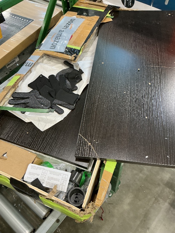 Photo 1 of ***SEE CLERK COMMENTS*** HD Tempered Glass Display Case for Home, Office, Clinic, Pantry, Assemble Required (Dark Brown)