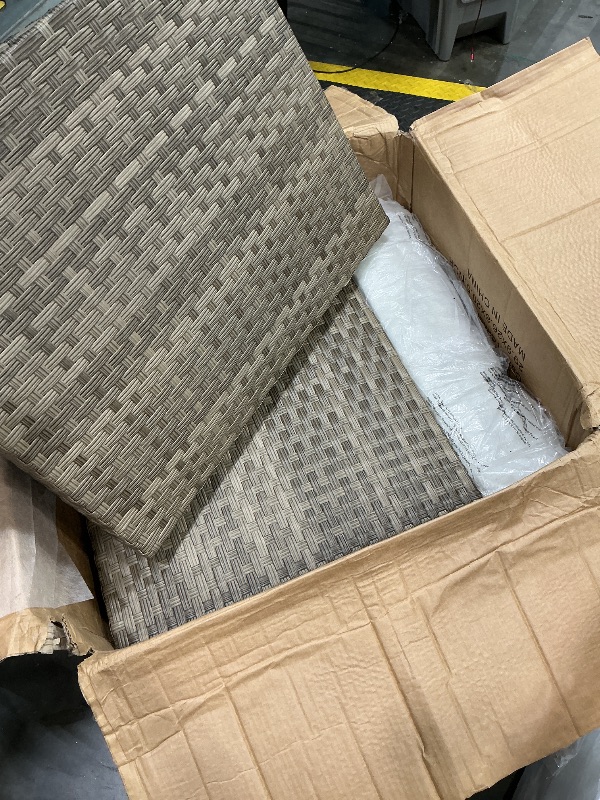 Photo 1 of *PARTIAL SET*
7 Pieces Outdoor Patio Sectional Sofa Couch, Wicker Furniture Patio Conversation Sets with Washable Cushions & Coffee Table for Garden, Poolside, Backyard