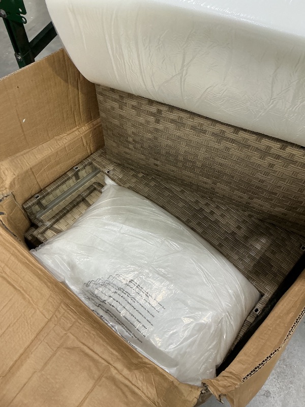 Photo 1 of *PARTIAL SET*
7 Pieces Outdoor Patio Sectional Sofa Couch, Wicker Furniture Patio Conversation Sets with Washable Cushions & Coffee Table for Garden, Poolside, Backyard