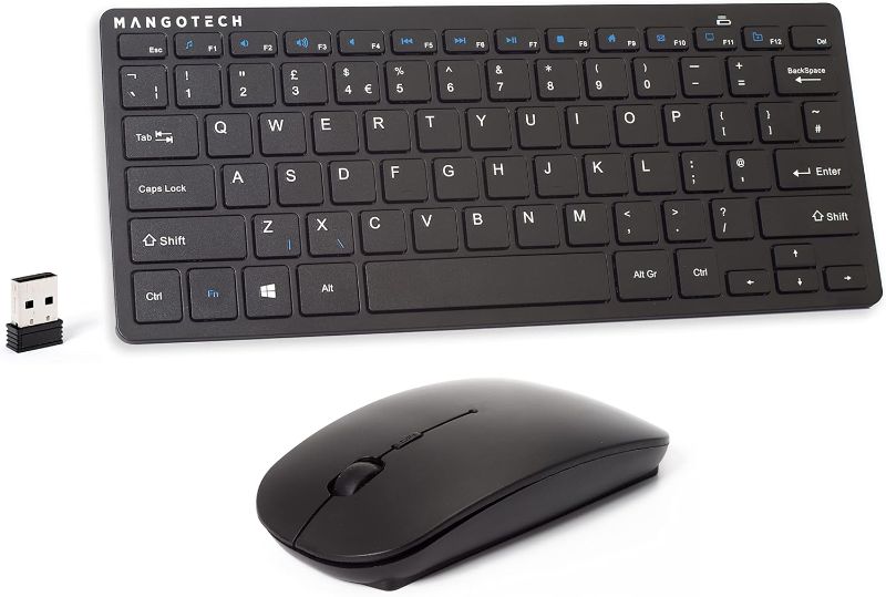Photo 1 of *** ONLY KEYBOARD *** Wireless Keyboard and Mouse combo with USB Reciever | Ergonomic | Small/Compact Design | UK Layout (Qwerty) | Compatible with PC/Laptop/Tablet