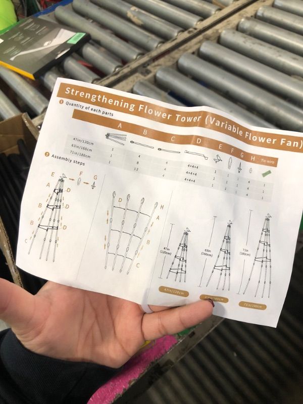 Photo 1 of **SIMILAR TO PHOTO** April'sWorld Garden Obelisk Trellis for Climbing Plants Outdoor, A Versatile Plant Stand for Vines, Roses, and Garden Vegetables (6FT, 2pcs)