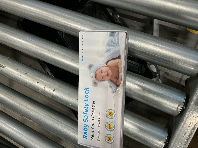 Photo 1 of (2 Pieces) NiceTCU Baby Safety Lock for Drawer, Refrigerator, Washer, Toilet, Cabinet, Closet, Oven and Multi-Purpose Child Safety Lock, 3M Adhesive No Punching, Easy Installation