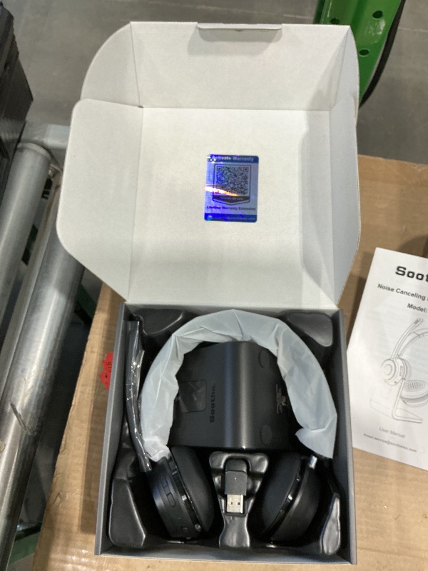 Photo 1 of (Upgraded Version) Wireless Headset, Bluetooth Headset with Noise Cancelling Microphone, Best Headphones with Mic Mute & USB Dongle for PC/Computer/Laptop/Cell Phones/Remote Work/Call Center