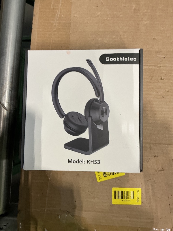 Photo 1 of (Upgraded Version) Wireless Headset, Bluetooth Headset with Noise Cancelling Microphone, Best Headphones with Mic Mute & USB Dongle for PC/Computer/Laptop/Cell Phones/Remote Work/Call Center