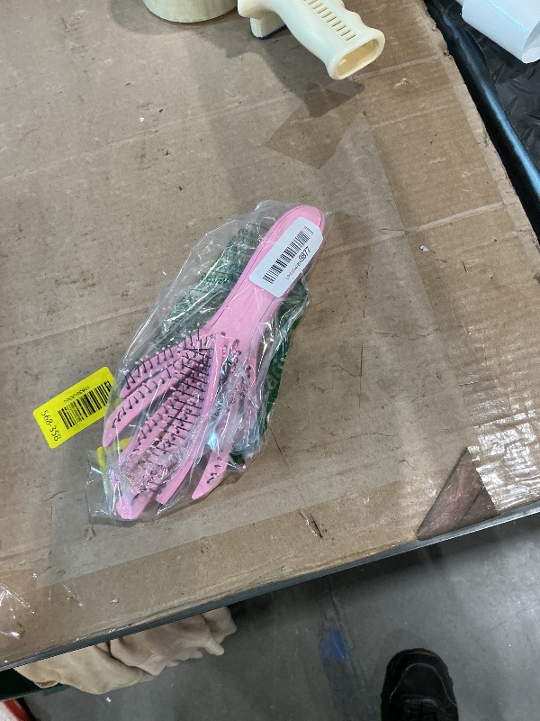 Photo 1 of ***MAJOR DAMAGE*** Wet Brush Go Green Curl Detangler Hair Brush, Pale Pink, Ultra-Soft IntelliFlex Detangling Bristles Glide Through Tangles with Ease, Great For Curls, No Split Ends & Pain-Free for Wet or Dry Hair