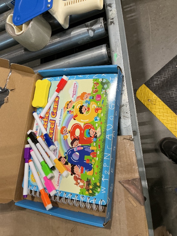 Photo 1 of **MINOR DAMAGE - USED**
Preschool Learning Activities Kindergarten Workbooks, Toddler Busy Book Handwriting Practice, Coloring Tracing Activity Book for Kids 3-5, Montessori Educational Toys for 3 4 5 Year Old Boy Girl Gifts