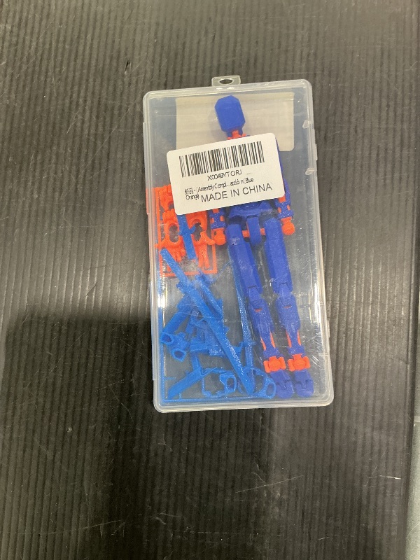 Photo 1 of (Assembly Completed) 3D Printed T13 Action Figure, Dummy 13 Collectible Action Figure Articulated, for Collectors Desktop Decorations,muñeco de acción (Blue Orange)