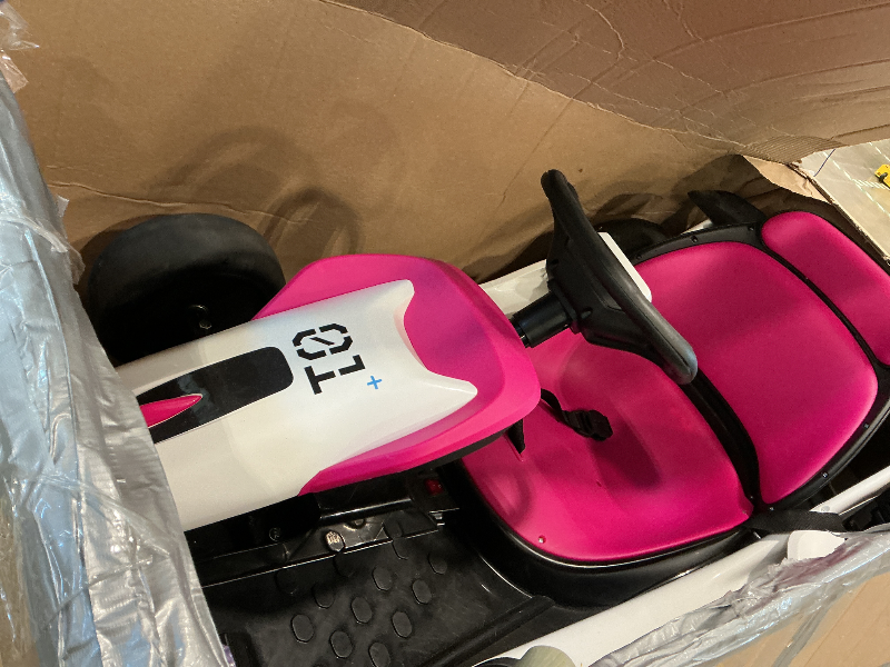 Photo 1 of ***MISSING CHARGER*** ***READ CLERK NOTES*** Garvee Go Kart, Electric Drift Kart Car with Adjustable Seat, 24V 7Ah Outdoor Ride On Toy, 2 * 200W Motor, 8.1 MPH, LED Lights, Toy Race Car for Kids 6-12 Years Old