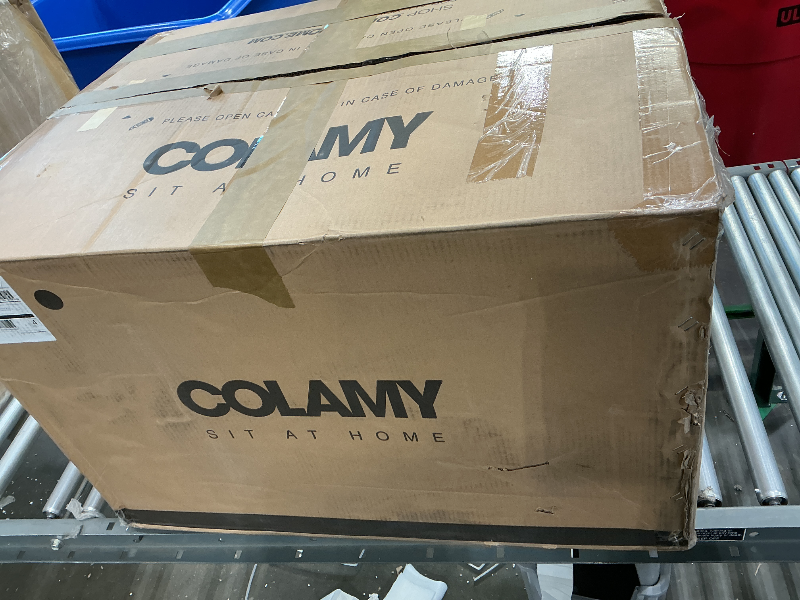 Photo 1 of **PARTIAL SET - This is ONLY the base**
COLAMY Oversized Leather Recliner Chair, 360°Swivel Rocking Manual Recliner with Thick Cushioned Padding Backrest and Wide Seat - Lightbrown