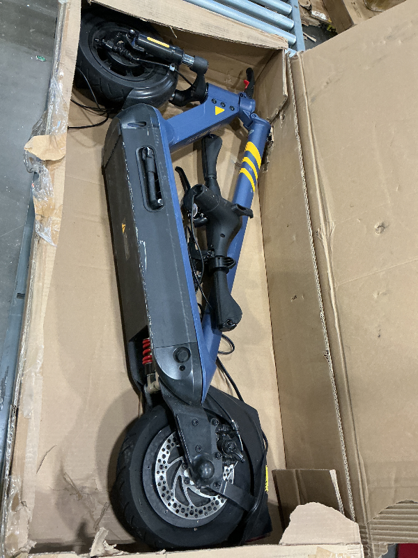 Photo 1 of ***SELLING FOR PARTS*** *Damage/Missing parts* Hurtle Folding Electric Scooter - 10” Pneumatic Tires, 25 Miles Range, 19 MPH Max Speed, 500W 36V Brushless Motor Escooter with App Control, E-ABS Front Drum & Rear Disc Brakes, E-Scooter for Adult