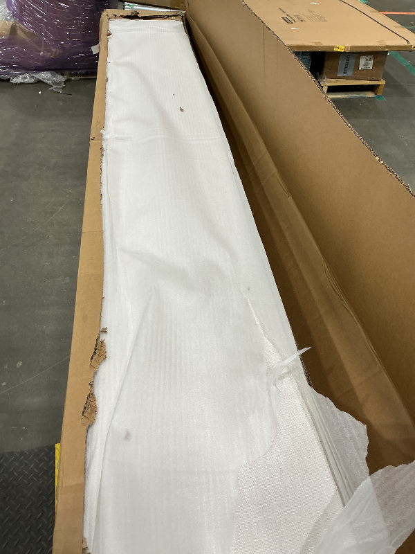 Photo 1 of *PARTIAL SET*
Meridian Furniture FelixCream-K Felix Collection Modern | Contemporary Linen Textured Fabric Upholstered Bed with Curved Headboard and Espresso Wood Legs, 81" W x 86" D x 57" H, Cream, King