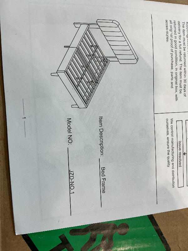 Photo 1 of *MISSING ITEMS UNKNOWN*
Bedframe