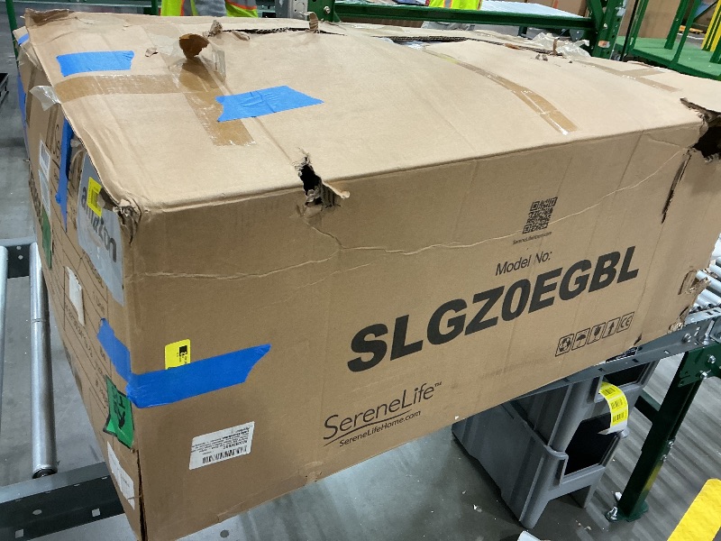 Photo 1 of *USED*
SereneLife Black Wicker Rattan Hanging Egg Chair – Indoor/Outdoor Swing Chair with Washable Cushions, Powder-Coated Steel Frame, Weather-Resistant Hammock Seat for Patio, Porch, Garden