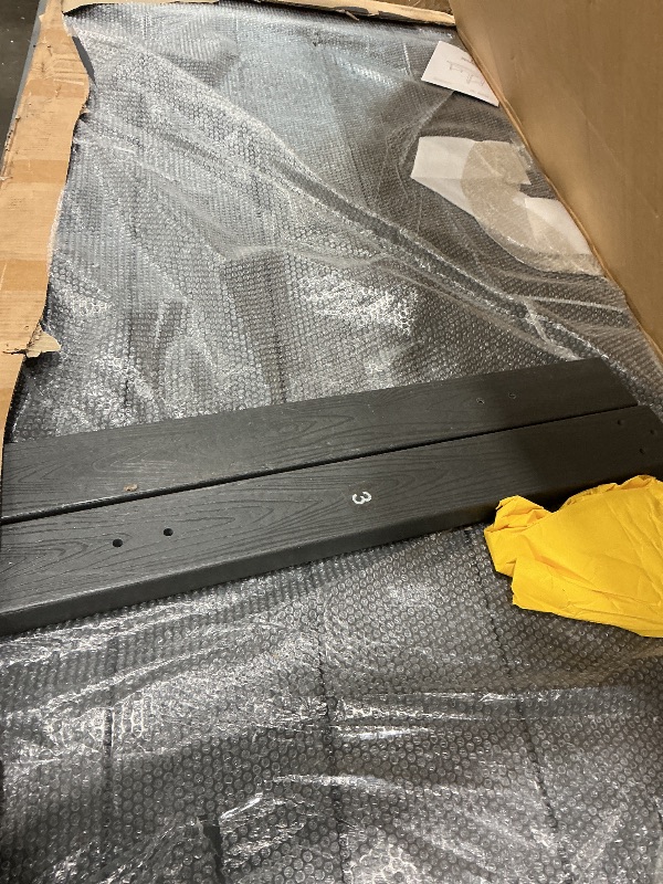 Photo 1 of **PARTIAL SET** **READ CLERK NOTES** Pamapic Wood Grain 7-Piece Outdoor Dining Set Grey Cancel