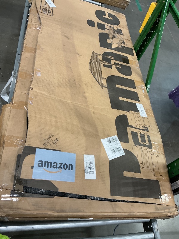 Photo 1 of **PARTIAL SET** **READ CLERK NOTES** Pamapic Wood Grain 7-Piece Outdoor Dining Set Grey Cancel