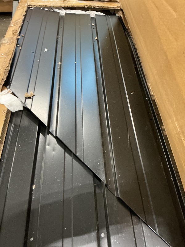 Photo 1 of ***SELLING FOR PARTS*** ***READ CLERK NOTES*** KYBOLT 10x14 Ft Hardtop Gazebos with Heavy Duty Double Roof, Nettings and Curtains Galvanized Steel Outdoor Gazebos for Patio, Backyard, Deck, Lawn (Grey)