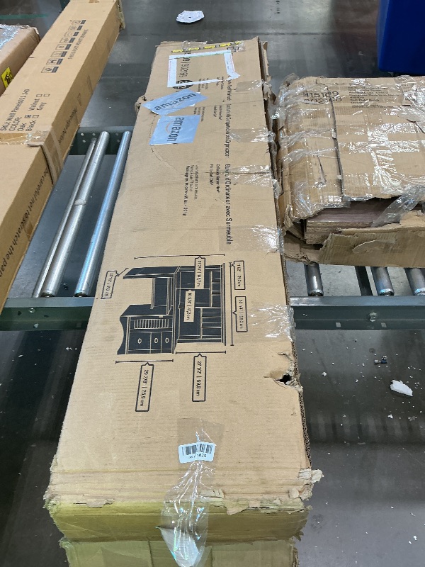 Photo 1 of **UNTESTED**
Sauder Harbor View Home Office Computer Desk with Hutch, Keyboard Tray, in Salt Oak finish