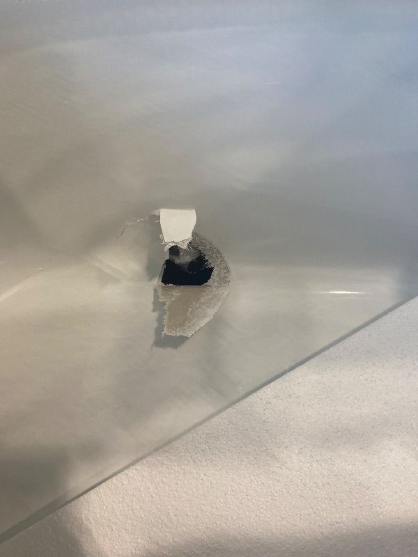 Photo 1 of ***SEE NOTES && PHOTOS**HIGREENA 55" Acrylic Freestanding Bathtub, Bath Tub for Bathroom Glossy White, Stand Alone Soaking Tub with Chrome Overflow and Drain