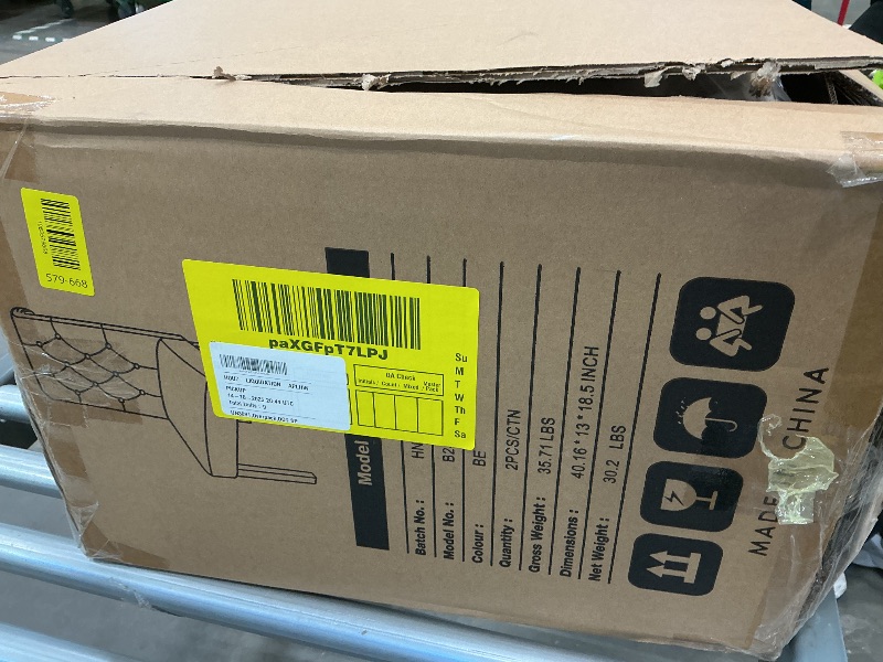 Photo 1 of *PARTIAL SET*
MALOL 7-Piece Rectangular Dining Table Set for 6, 63" Industrial Kitchen Table with 6 Tufted Parsons Dinner Chairs for Dining Room, Kitchen, Living Room, Brown+Beige