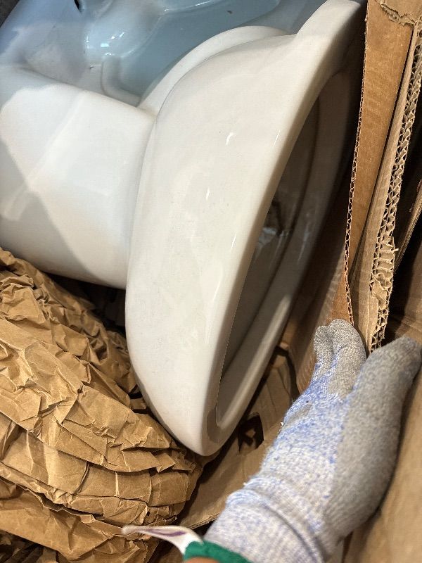 Photo 1 of **MINOR DAMAGE**
American Standard Madera 1.0 1.6 gpf (3.8 6.0 Lpf) Chair Height Top Spud Elongated EverClean Bowl Less Seat