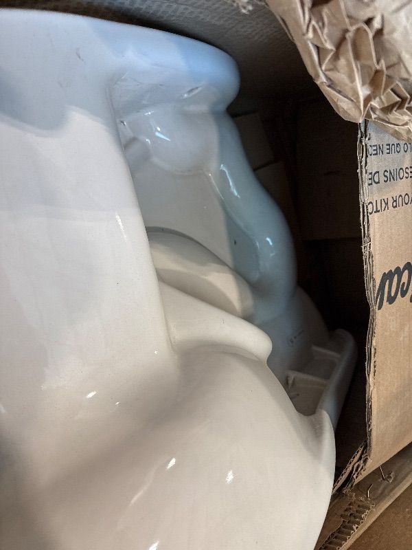 Photo 1 of **MINOR DAMAGE**
American Standard Madera 1.0 1.6 gpf (3.8 6.0 Lpf) Chair Height Top Spud Elongated EverClean Bowl Less Seat