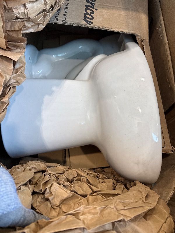 Photo 1 of **MINOR DAMAGE**
American Standard Madera 1.0 1.6 gpf (3.8 6.0 Lpf) Chair Height Top Spud Elongated EverClean Bowl Less Seat