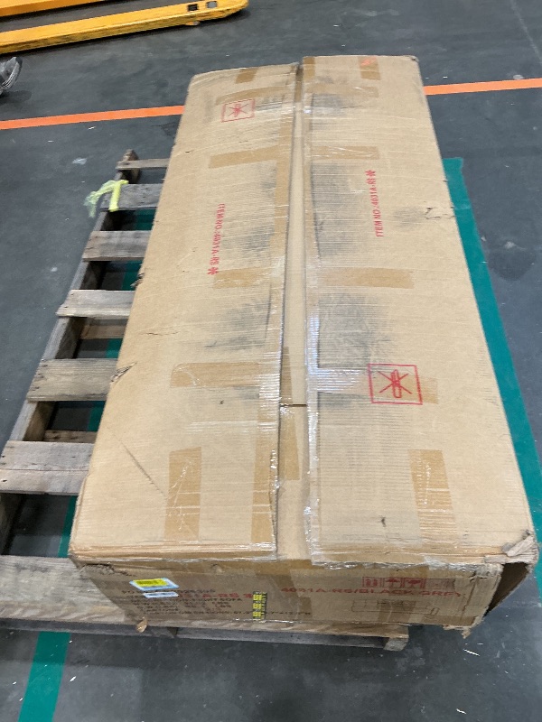 Photo 1 of *PARTIAL SET - Box 2/3, MISSING Box 1/3 & 3/3*
Lyngins 98" Sectional Couch Linen 4 Seater Sofa L Shaped Couch with Right Chaise & Cup Holders 3 Pieces Living Room Furniture Sets with Ottoman & 2 Pillows, Modular Sofa for Living Room, Charcoal Gray