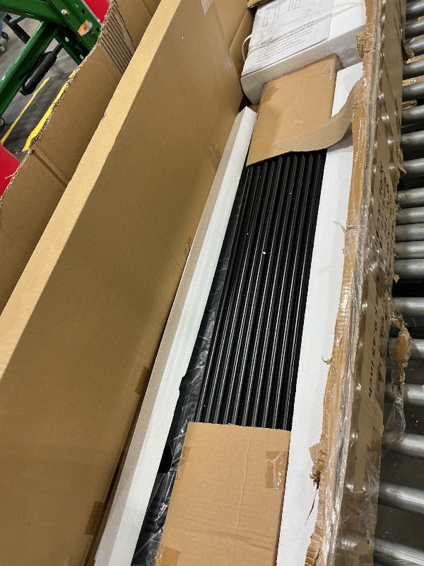 Photo 1 of **MISSING PARTS/check clerk comments**
 Twin Size Loft Bed with Desk, Metal Frame with 2 Side Ladders, Storage Shelves, Safety Guardrail, Noise Free & Anti-Tilt Design, Space-Saving for Kids/Teens/Adults, Black