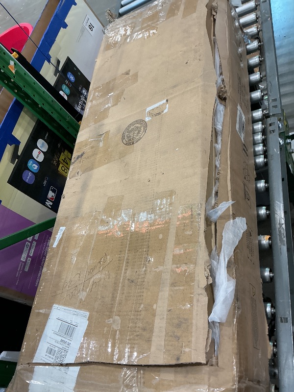 Photo 1 of **MISSING PARTS**
Jocoevol Large 6 Drawer Dresser for Bedroom with LED Light, Modern Chest of Drawers with Hidden Handles, Long Double Wooden Dresser Closet for Living Room, Entryway, Hallway - Natural Wood