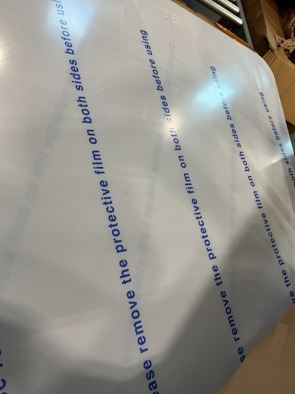 View 2 of [Large Size] Crystal Clear 1/5" Thick 59" x 47" Heavy Duty Hard Chair Mat, Can be Used on Carpet or Hard Floor