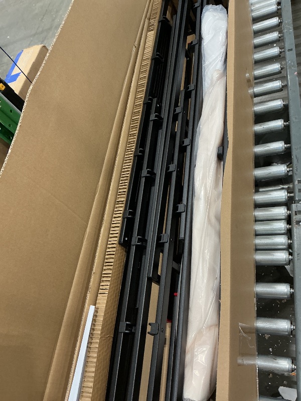 Photo 1 of Amazon Basics Smart Box Spring Bed Base, 7-Inch Height Mattress Foundation, Tool-Free Easy Assembly, Queen, 79"L x 59.5"W x 7"H, White