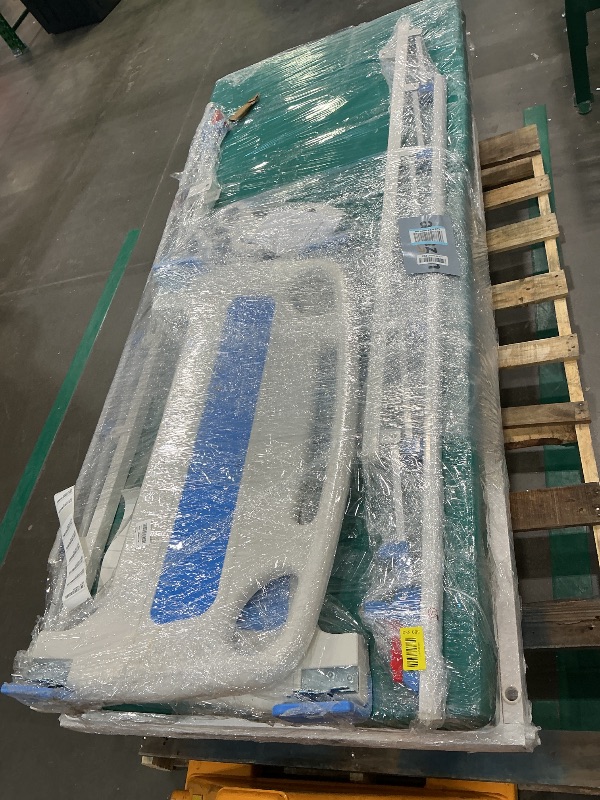 Photo 1 of Real Relax Premium 3 Function Full Electric Hospital Bed (with Mattress & IV Pole), Premium Medical Hospital Beds, with Locking Casters, Motor.