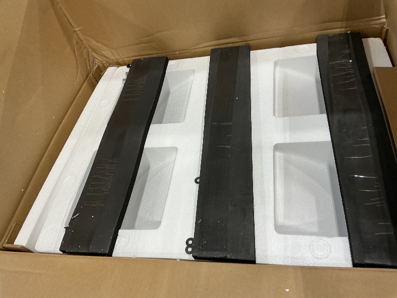 Photo 1 of **MISSING PARTS**
YITAHOME 24 Inch Bathroom Vanity with Sink, Bathroom Cabinet Vanity for Small Space, Freestanding Storage Bathroom Vanity with 2 Soft Closing Cabinets, Natural Brown