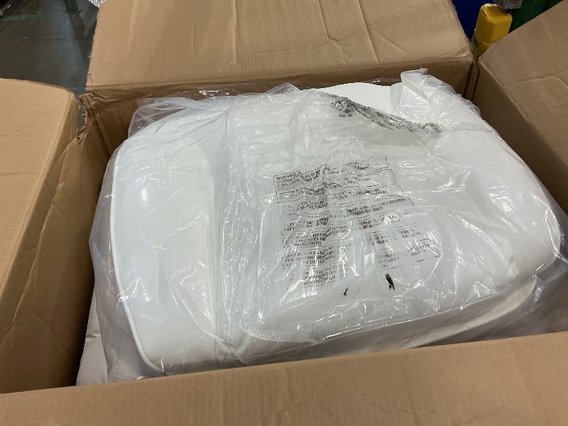 Photo 1 of *See Clerk Notes*
Sweetcrispy Executive Home Office Desk Chair - Ergonomic Big Tall High Back with Footrest & Lumbar Support, Reclining Height Adjustable, Comfy PU Leather Computer Gaming with Swivel Wheels, White