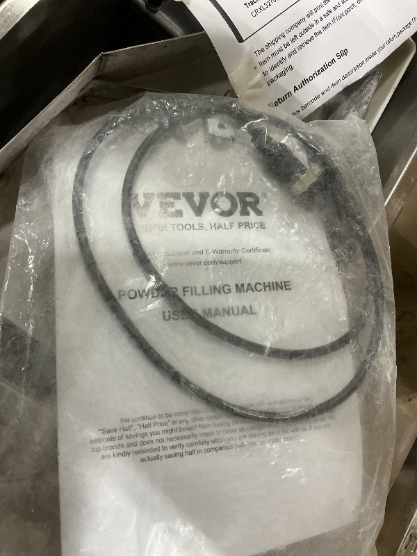 Photo 1 of *UNTESTED*
VEVOR Automatic Particle Packaging Machine 1-100g, 10-15 Bags/min Filling Sealling Mchine, Multi-Function Weighing Packing Machine, Powder Mixer Machine for Tea Seeds Grains Flour Beans Glitter
